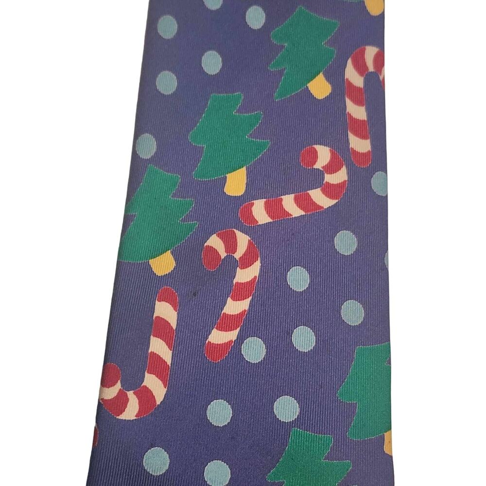 Lillian Vernon Christmas Tie - 100% Silk - Picture 2 of 3